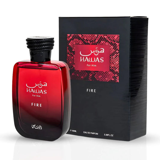 Hawas Fire For Him Eau De Parfum Spray 100ML (3.4 OZ) By Rasasi
