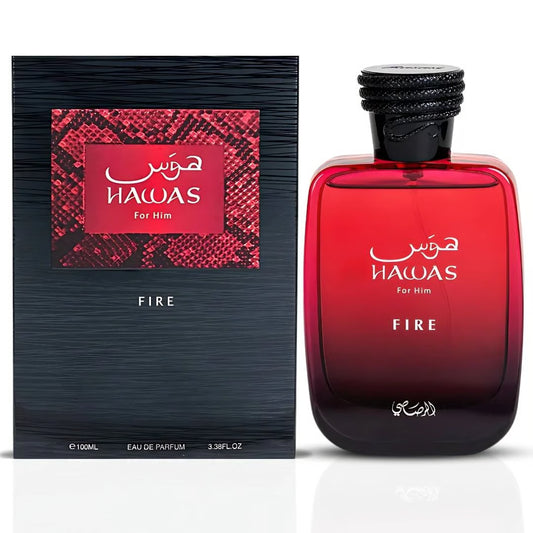 Hawas Fire For Him Eau De Parfum Spray 100ML (3.4 OZ) By Rasasi