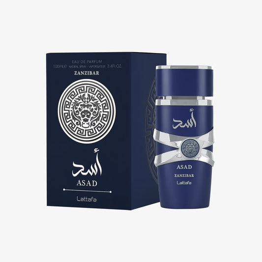 Asad Zanzibar Eau De Parfum Spray 100ml (3.4 oz) by Lattafa