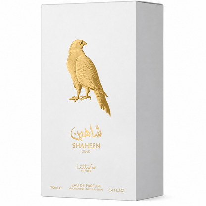 Shaheen Gold Eau de Parfum Spray 100ml (3.4 oz) by Lattafa Pride