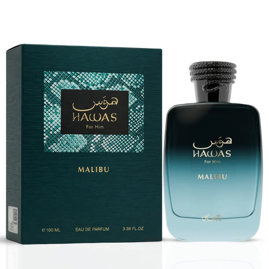 Hawas Malibu Eau de Parfum Spray 100ml (3.4 oz) By Rasasi